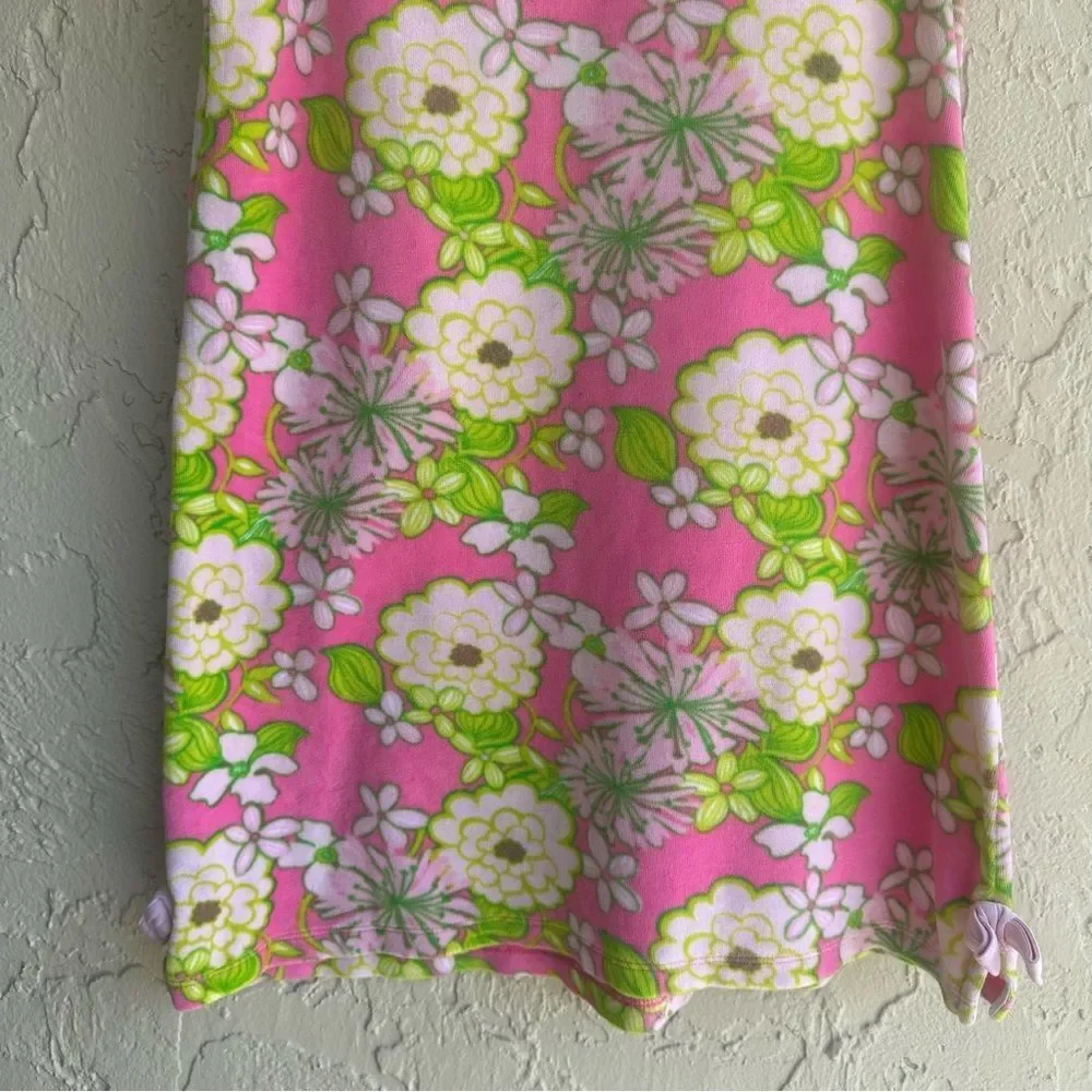 LILLY PULITZER Terry Cover Up Girls XL 12-14‎ Floral Sleeveless Pullover